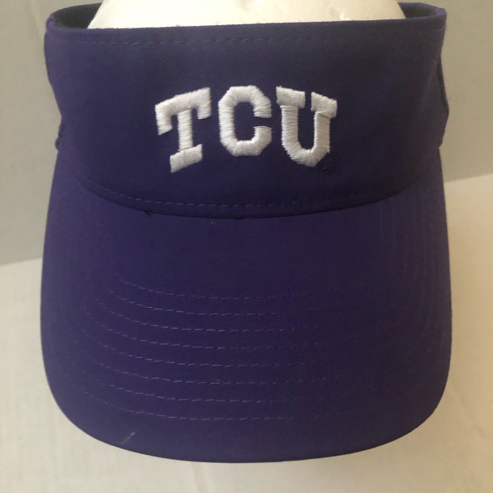 TCU Horned Frogs NIKE Visor Cap Hat Texas Christian University Purple Football!